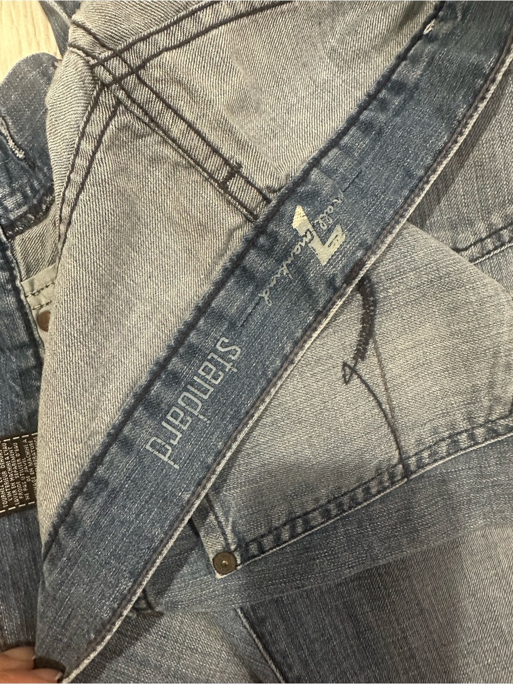 7 For All Mankind Men's Medium Blue Denim Jeans - Picture 4 of 6